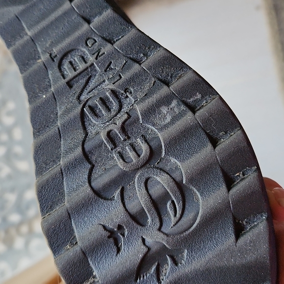 Serene wedge strappy sandals, peep toe. - Picture 5 of 6